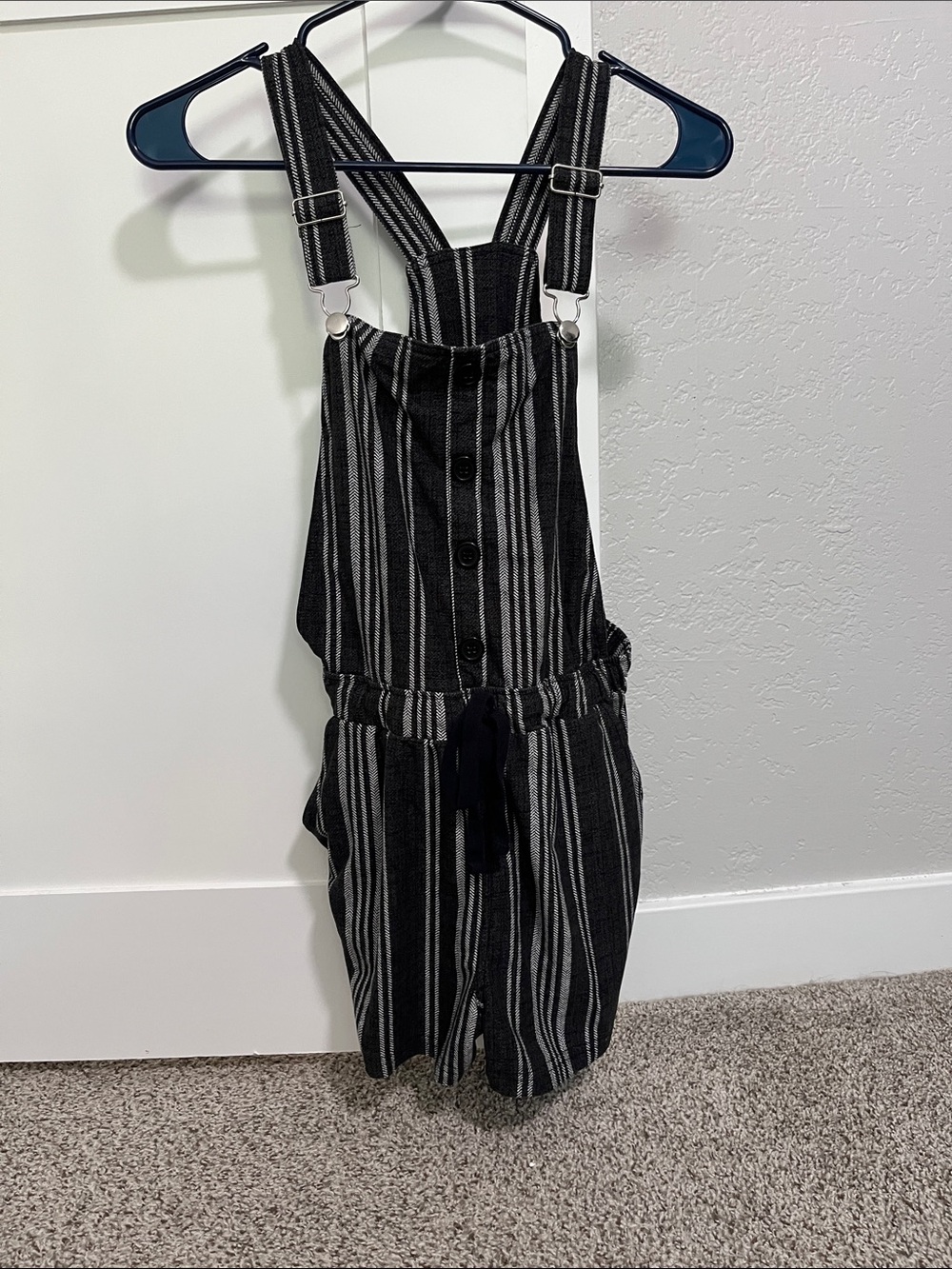 Striped Overalls